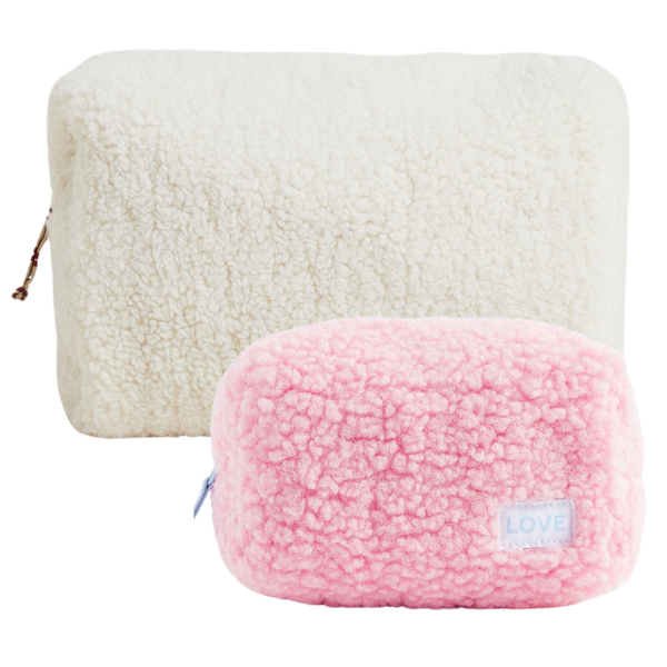 Terrycloth makeup bag