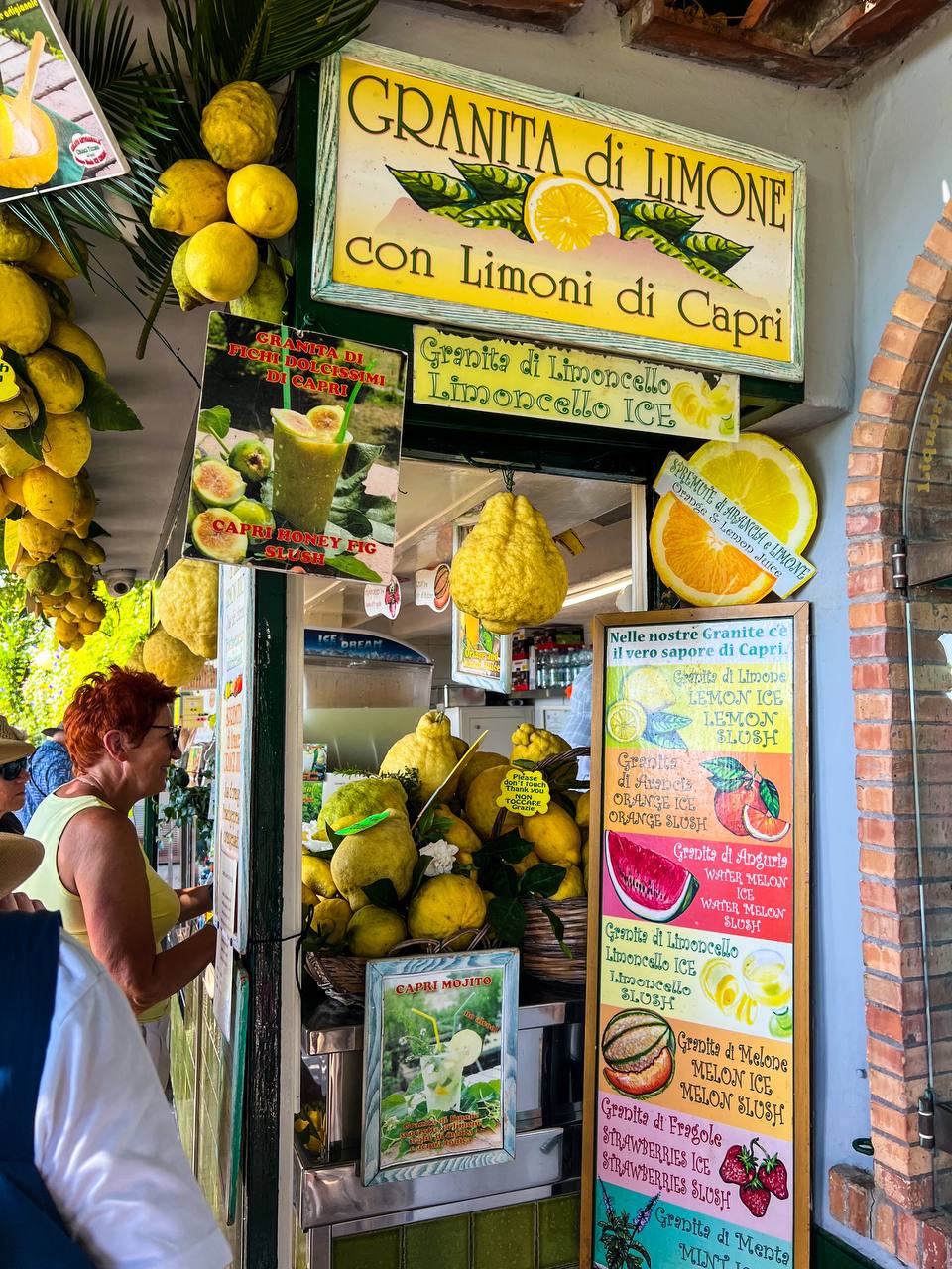 Don't forget to try out refreshing Granita di Limone