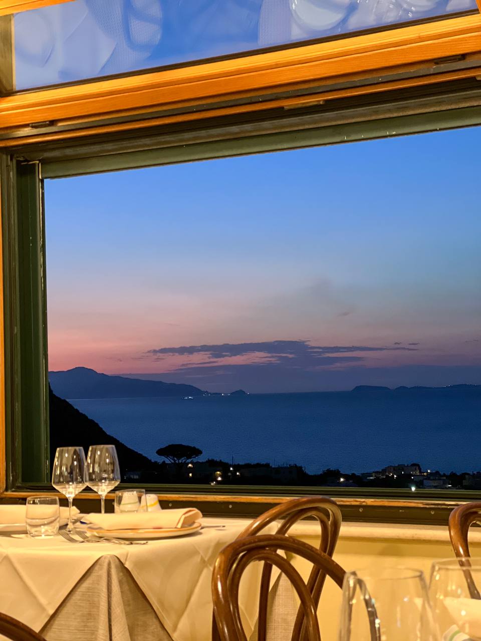 The view of Mount Vesuvius